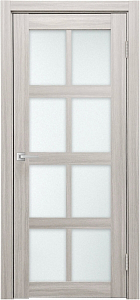 Товар Межкомнатная дверь Легенда К-8 тон Белая лиственница Остекление Сатинат белое